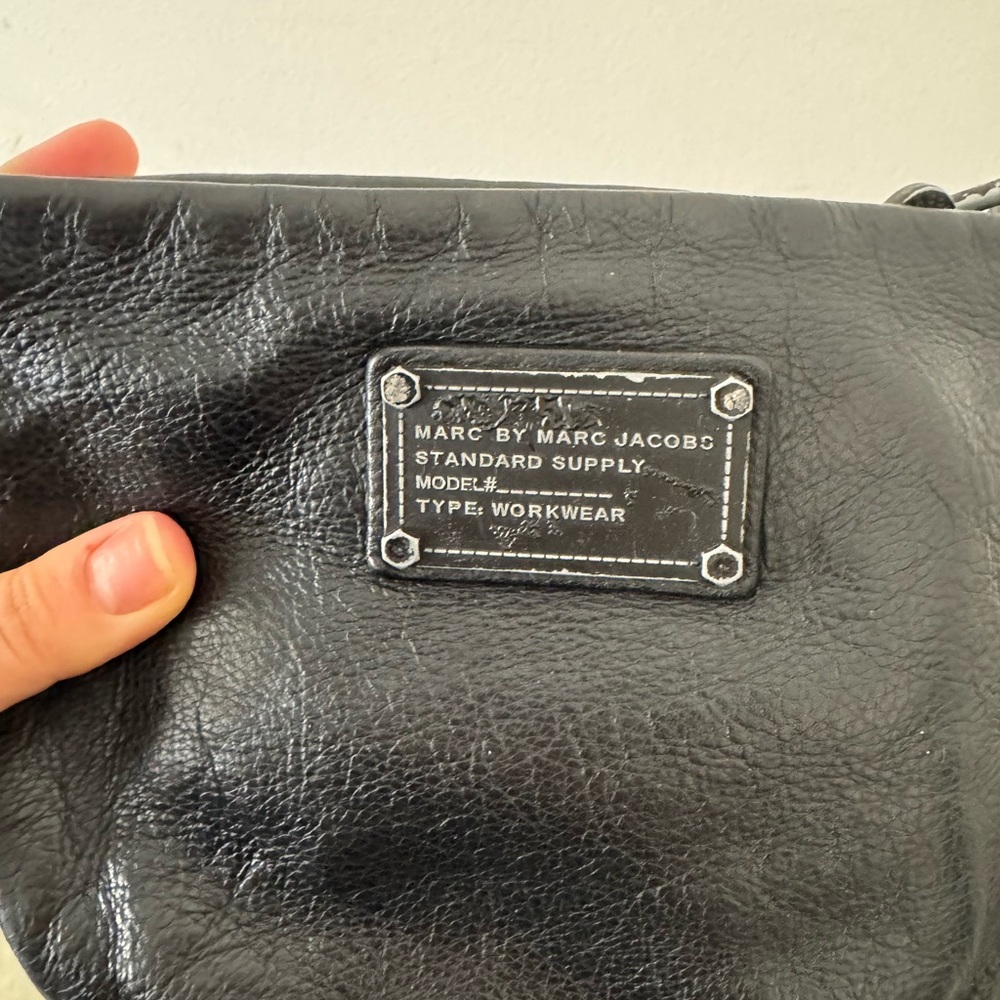 Marc By Marc Jacobs Black Leather Belt Bag with Textured Finish